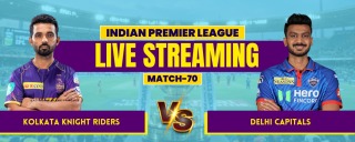 IPL 2026 Match 70: KKR vs DC Live Streaming, Match Prediction, Pitch Report & Playing XI
